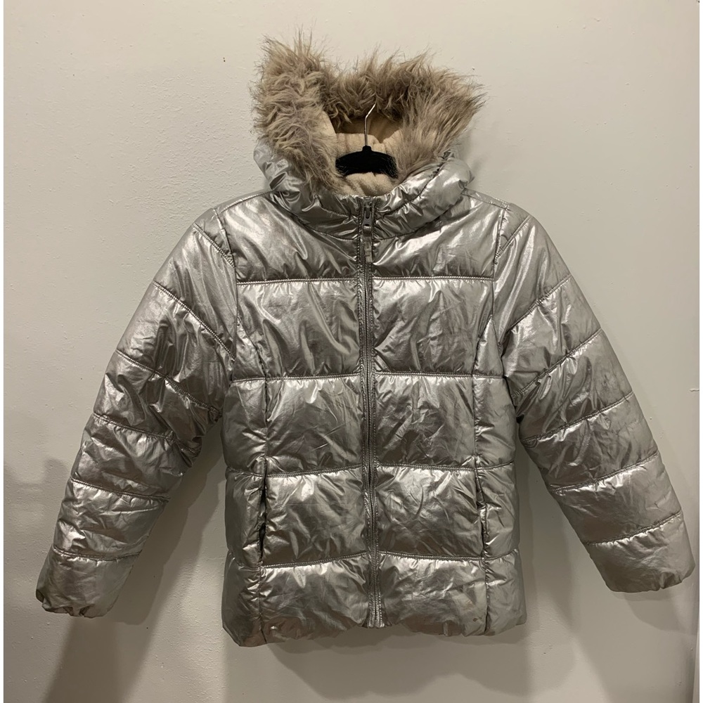 Girls Children’s Place Metallic Coat, Size XL 14